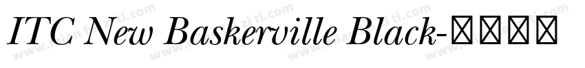 ITC New Baskerville Black字体转换